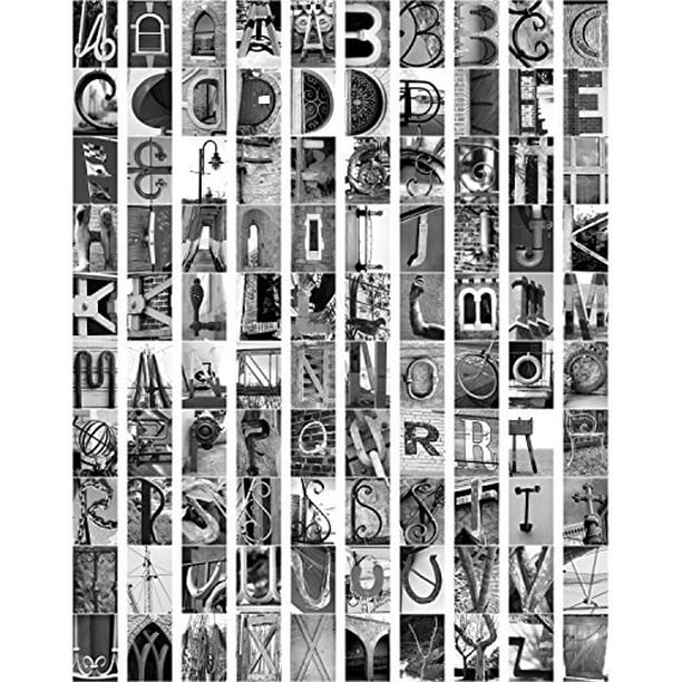 Letter Art DIY 100 Photo Letters Photograph Alphabet A B C- Standard 4x6